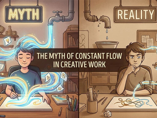 The Myth about creativity and Constant Flow in Creative Work
