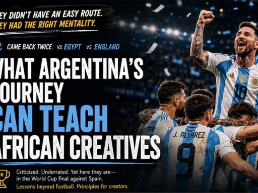 lesson for African creatives from Argentina's world cup journey