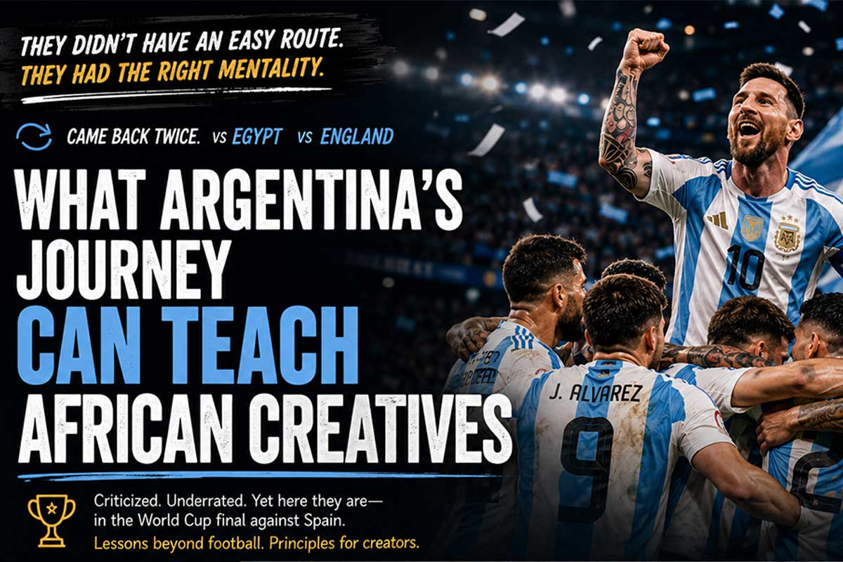 lesson for African creatives from Argentina's world cup journey