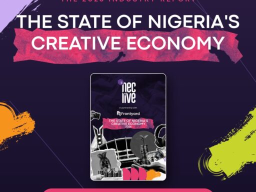 Cover of The State of Nigeria's Creative Economy 2026 report released by NECLive and Frontyard Group.