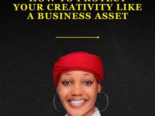 Amosa Shukurat speaking about intellectual property and monetizing creative work during a Creative Money Africa webinar